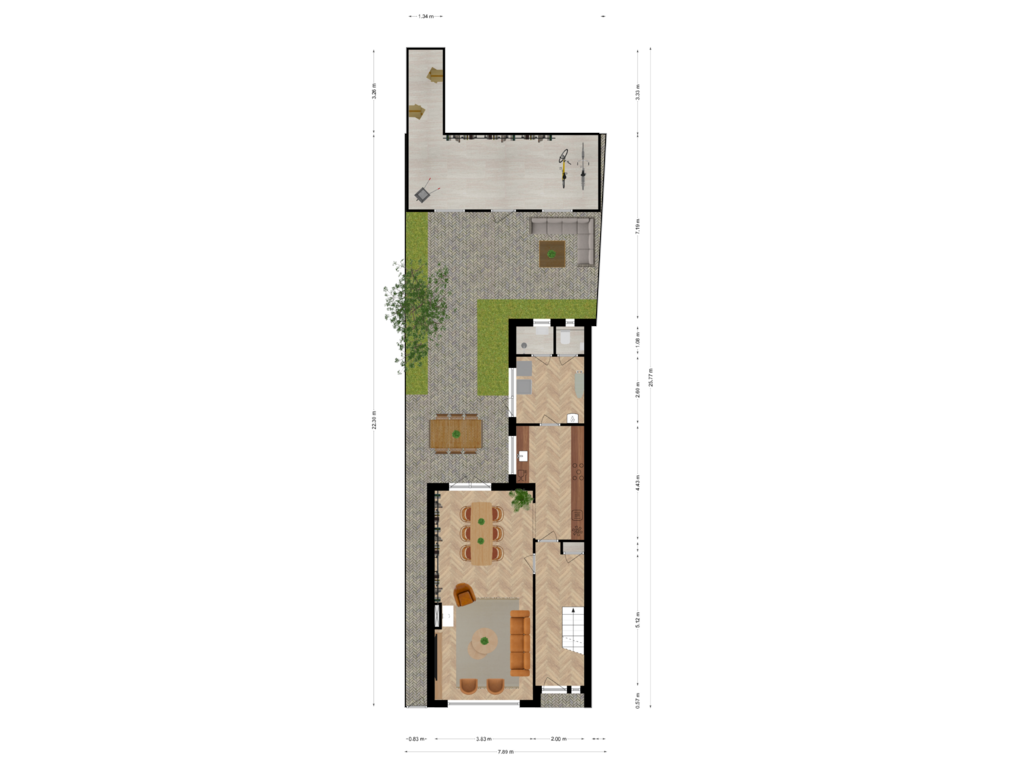 Bekijk plattegrond van Situatie van Julianastraat 2