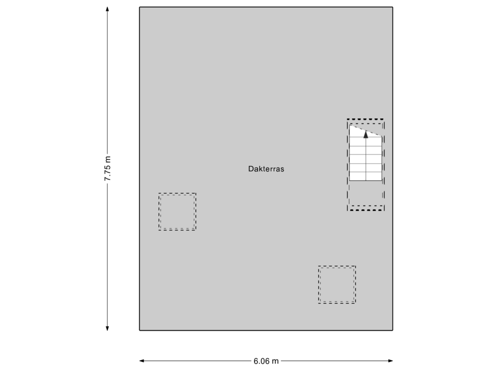 Bekijk plattegrond van Dakterras van Willemsparkweg 111-2