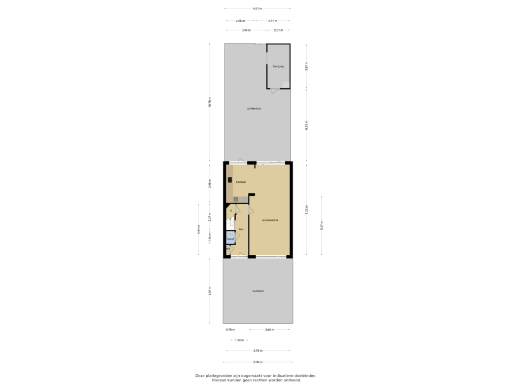 View floorplan of Overzicht woning of Lage Nes 10