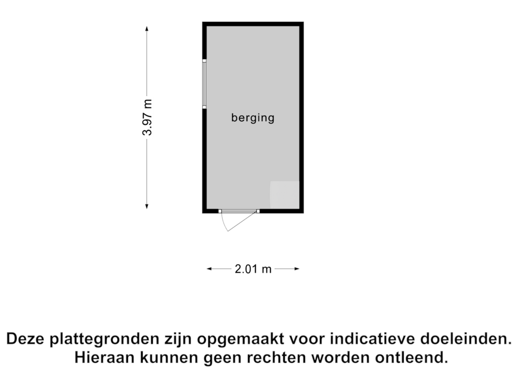 View floorplan of Berging of Lage Nes 10