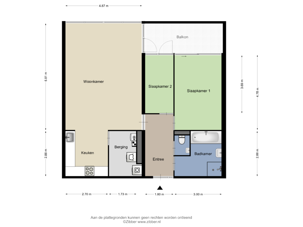 Bekijk plattegrond van Appartement van Oude Hilvarenbeekseweg 1-11