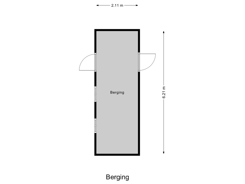 View floorplan of Berging of Tunnelweg 117