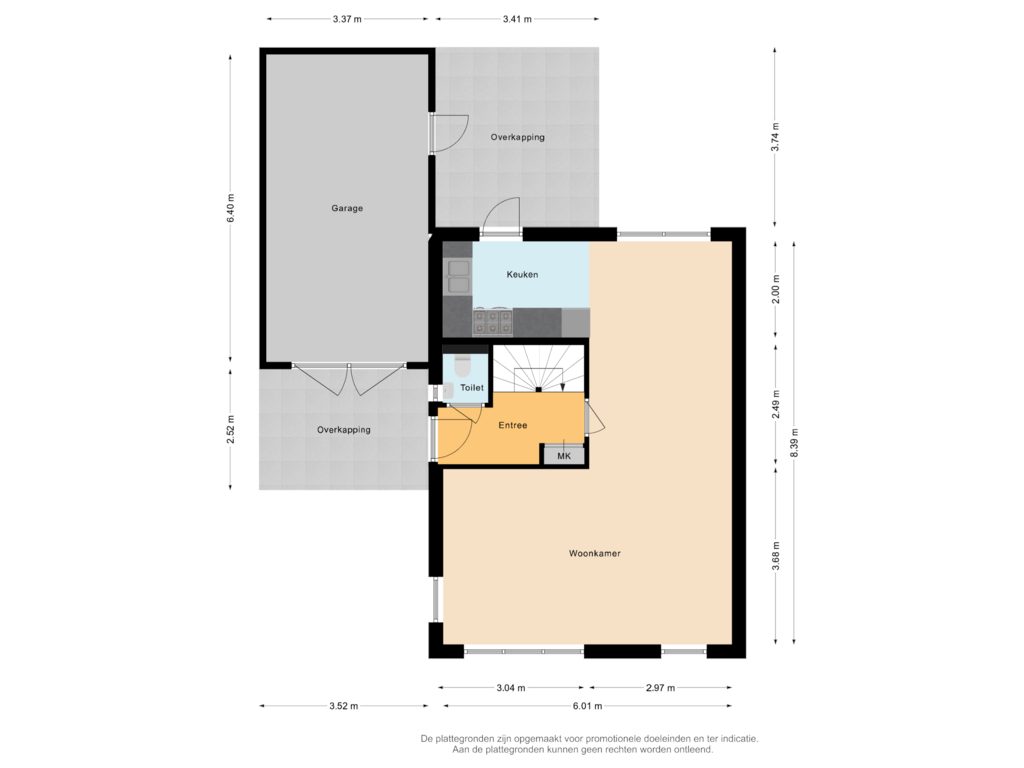 View floorplan of Begane grond of de Spade 11