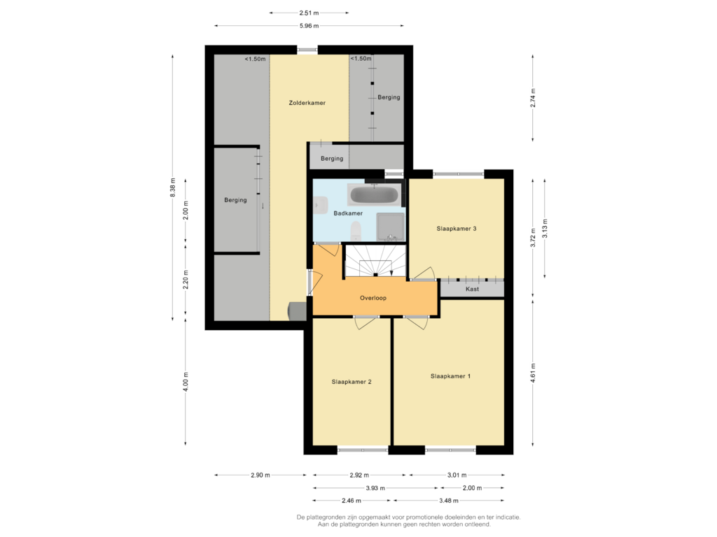 View floorplan of Eerste verdieping of de Spade 11