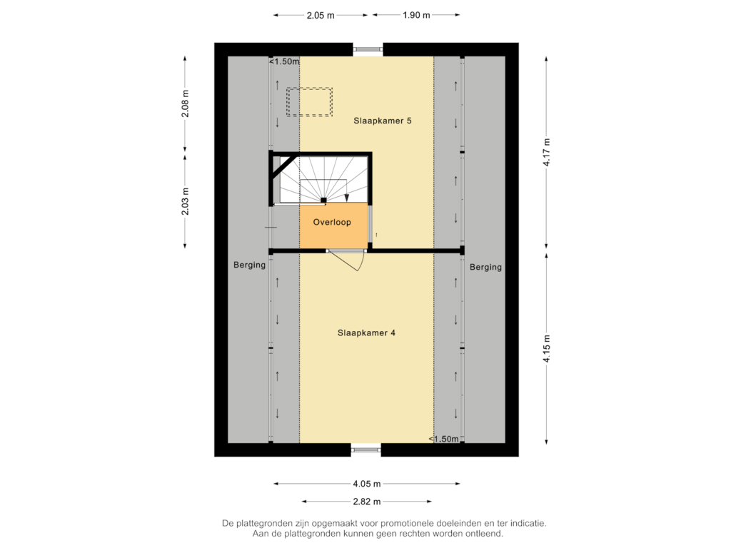 View floorplan of Tweede verdieping of de Spade 11