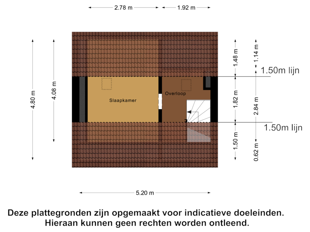 Bekijk plattegrond van Tweede Verdieping van Schanswijk 45