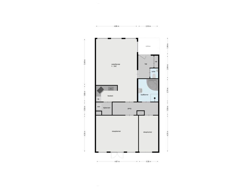 Bekijk plattegrond van begane grond van Kangoeroestraat 23