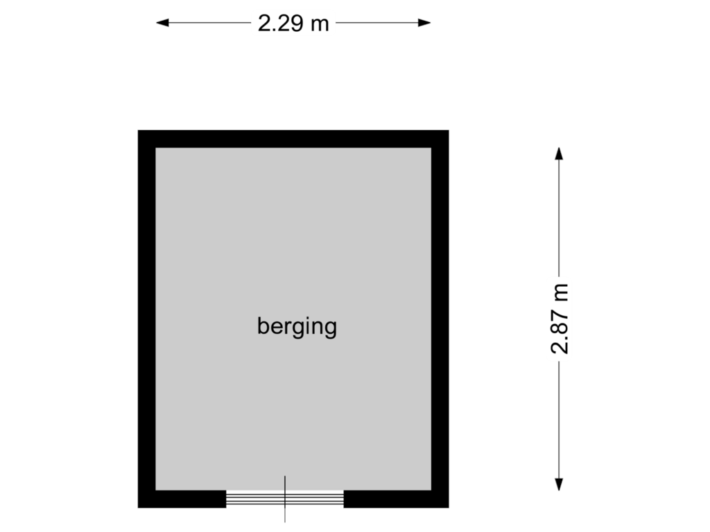 Bekijk plattegrond van berging van Kangoeroestraat 23