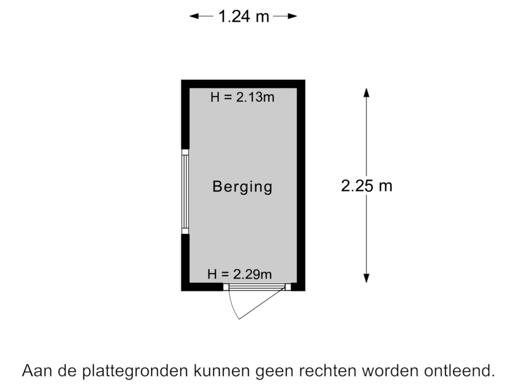 Bekijk plattegrond van Berging van Lumeystraat 17-01R