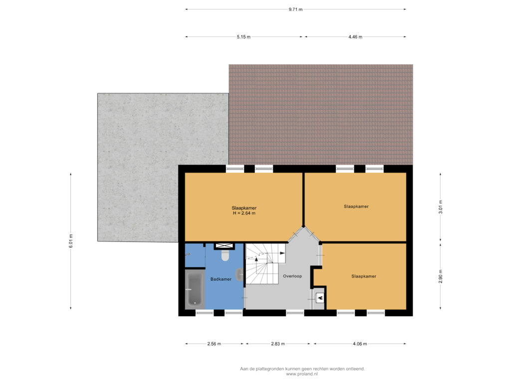 View floorplan of 1e Verdieping of Aak 8