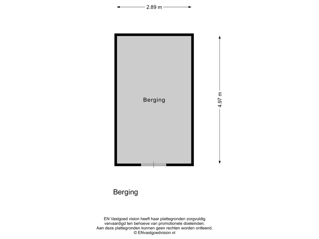 View floorplan of Berging of Plantage 10-A