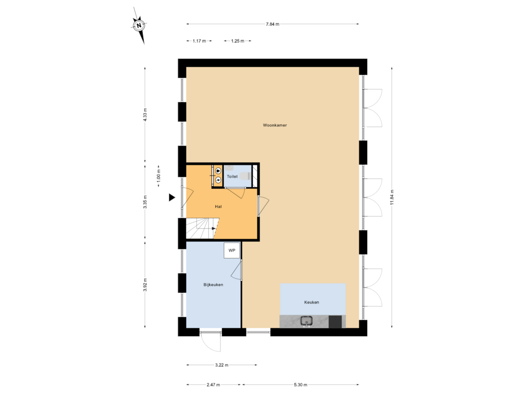 Bekijk plattegrond van Begane grond van Vrijstaande woning (Bouwnr. 2)