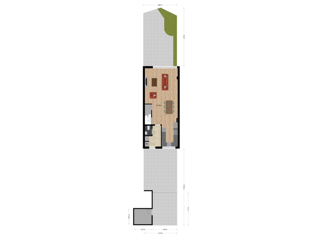 View floorplan of Situatie of Houtsnipwal 110