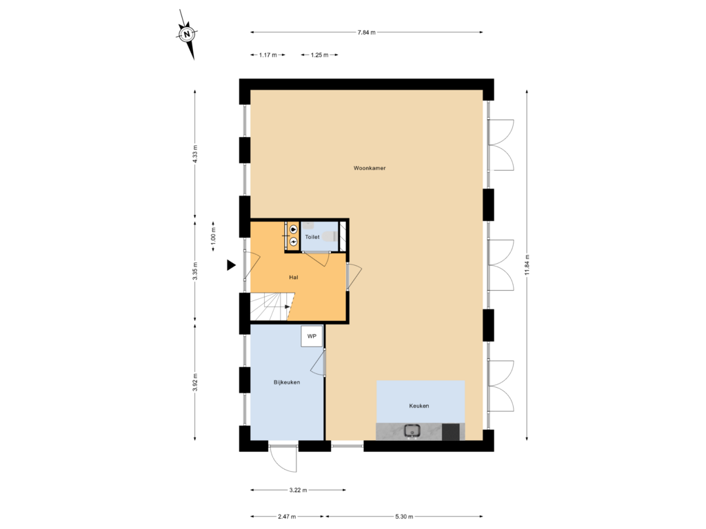 Bekijk plattegrond van Begane grond van Vrijstaande woning (Bouwnr. 3)