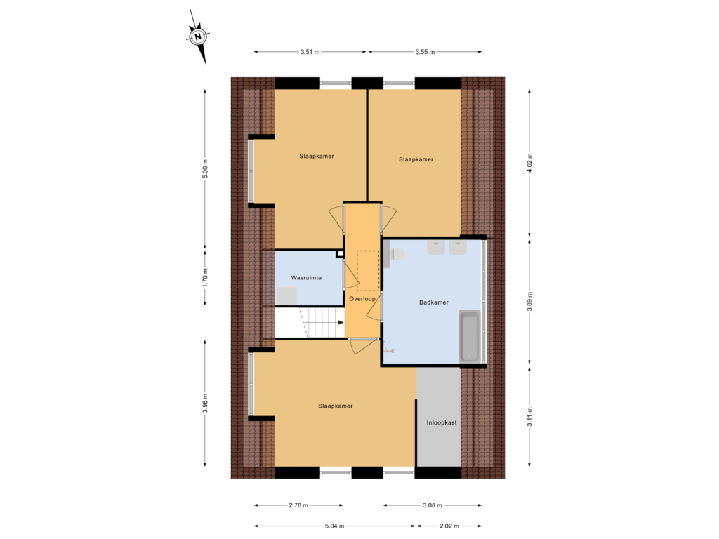 Bekijk plattegrond van 1e verdieping van Vrijstaande woning (Bouwnr. 3)