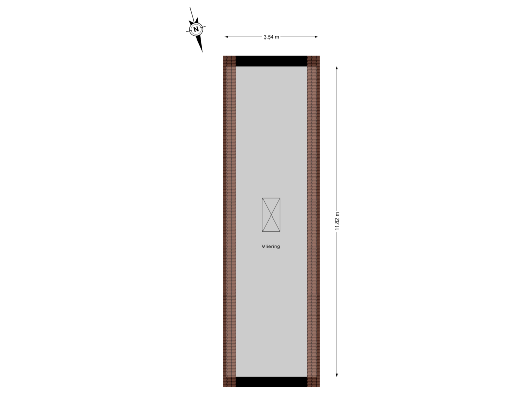 Bekijk plattegrond van Vliering van Vrijstaande woning (Bouwnr. 3)