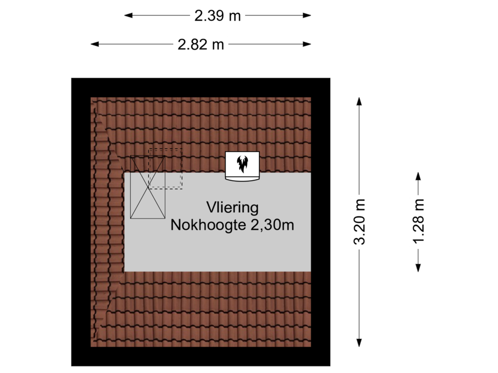 View floorplan of Vliering of Spinnerie 5