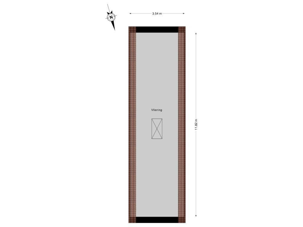 Bekijk plattegrond van Vliering van Vrijstaande woning (Bouwnr. 1)