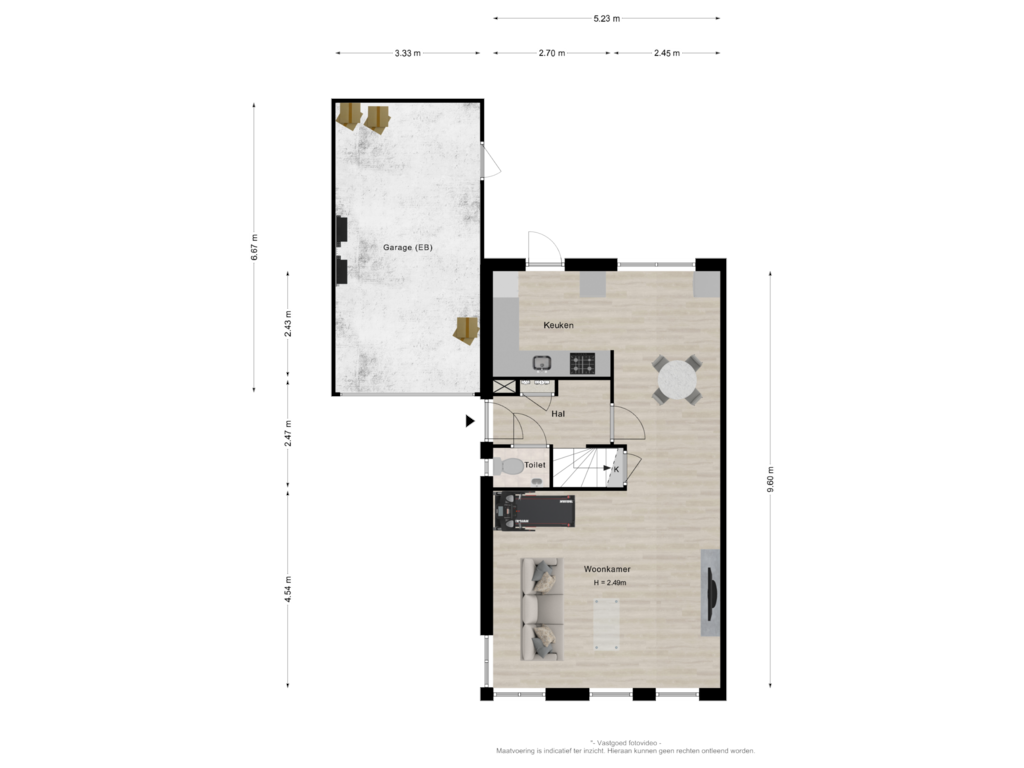 View floorplan of Begane grond of Dijkmanzoet 27