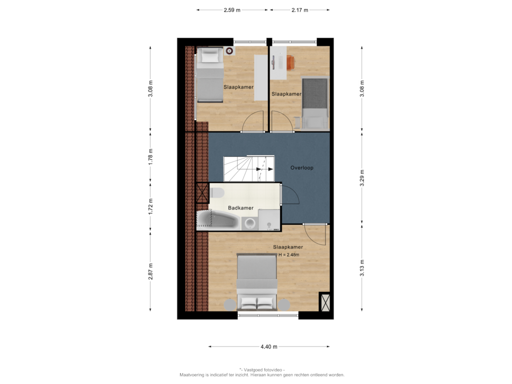 View floorplan of 1e verdieping of Dijkmanzoet 27