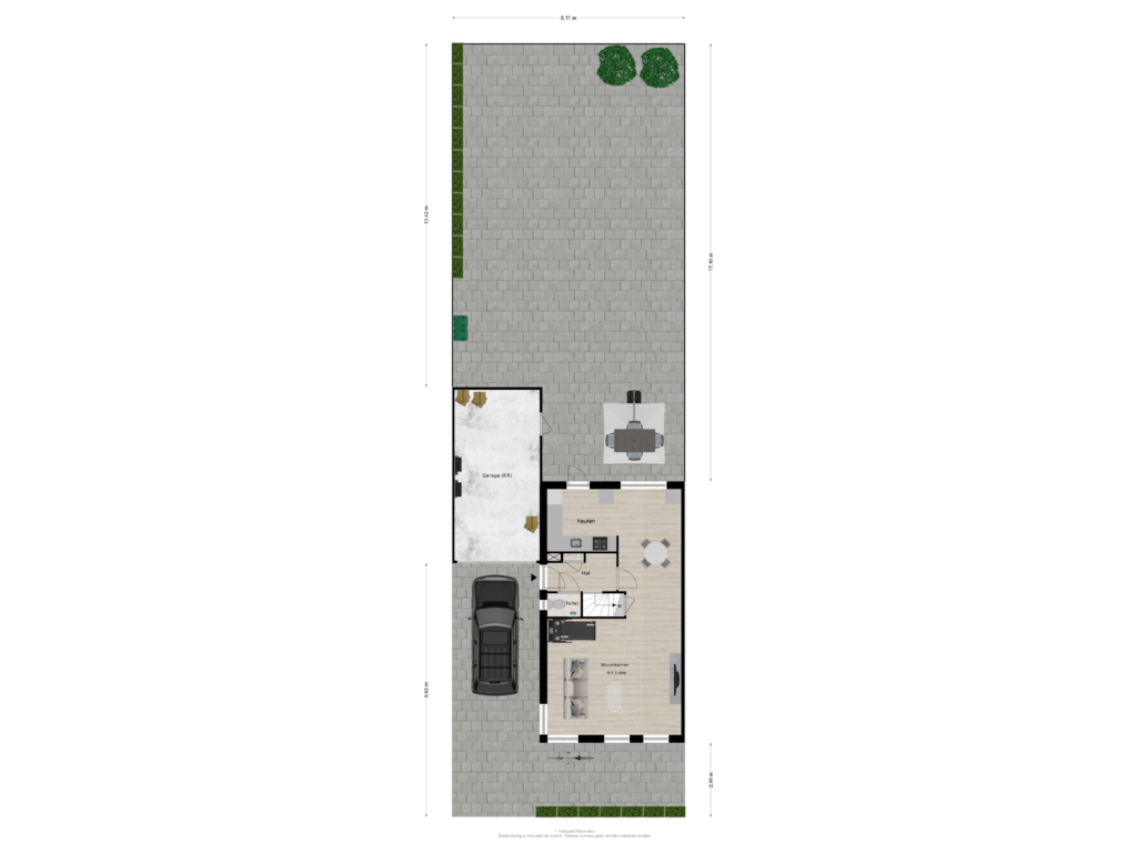 View floorplan of Tuin of Dijkmanzoet 27