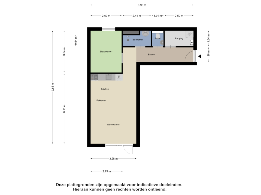 Bekijk plattegrond van Appartement van Gelind 12-A