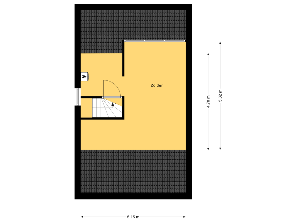 View floorplan of 2e Verdieping of Kamille 29