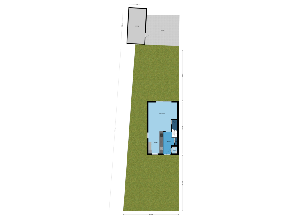 Bekijk plattegrond van Begane Grond Met Tuin van De Wijer 17