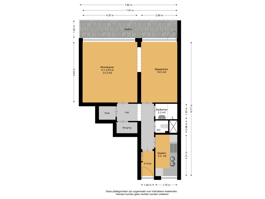 Bekijk plattegrond van Appartement van Isabellaland 1156