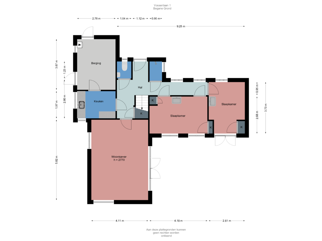 View floorplan of Begane Grond of Vossenlaan 1