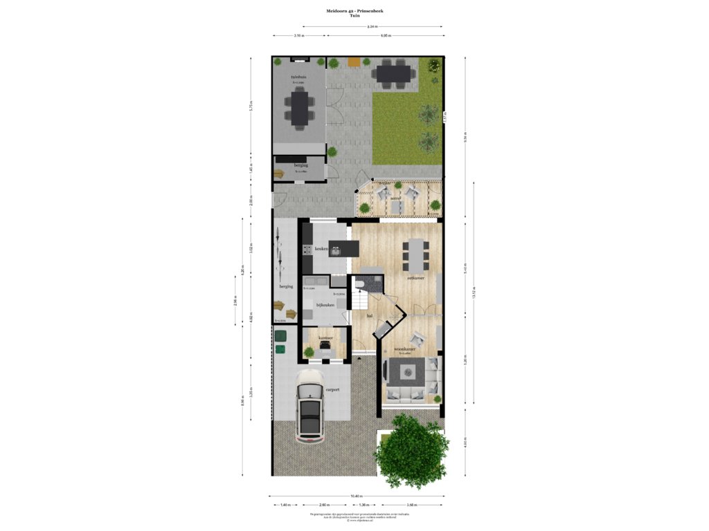 Bekijk plattegrond van Tuin van Meidoorn 42