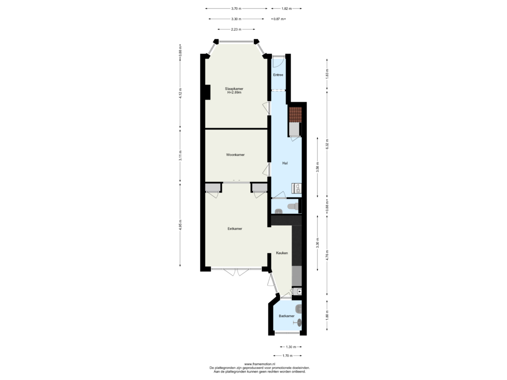 Bekijk plattegrond van Begane Grond van Honingerdijk 35-A