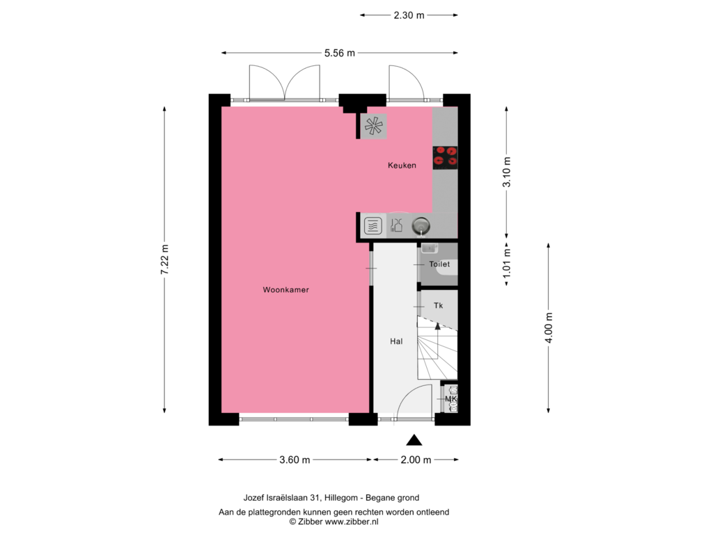 View floorplan of Begane Grond of Jozef Israëlslaan 31