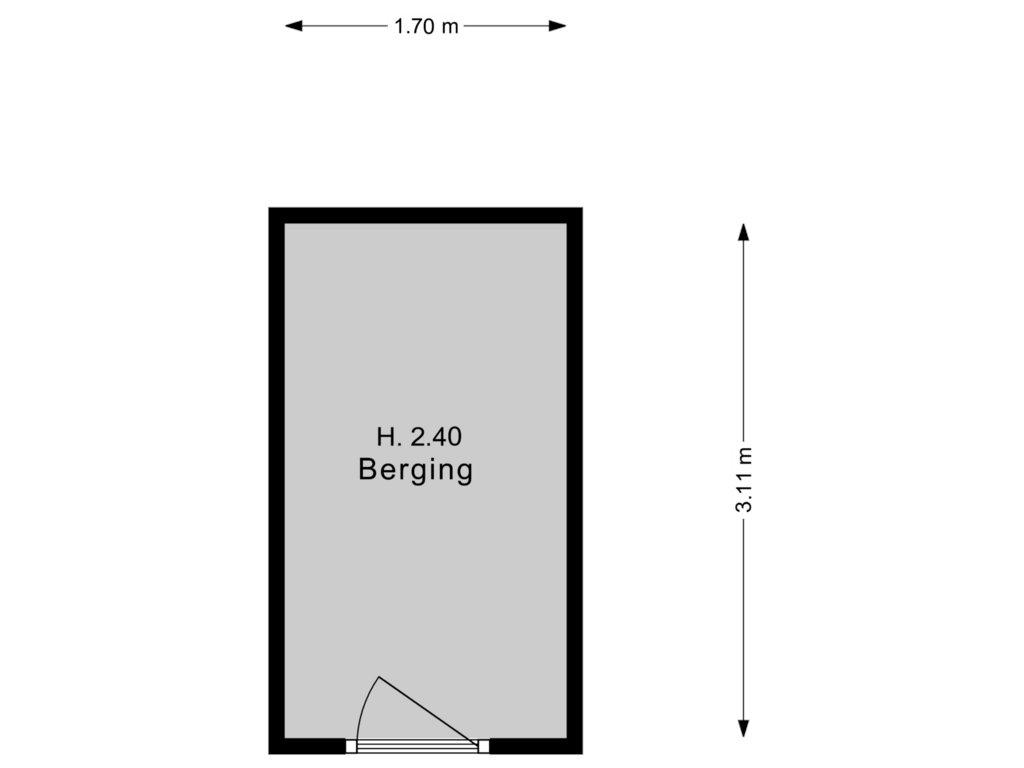 Bekijk plattegrond van berging van Wetering 14