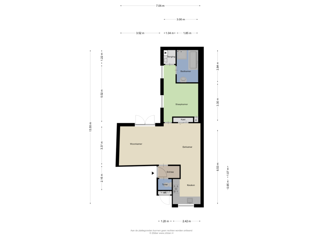 Bekijk plattegrond van Appartement van Popelingstraat 1-C