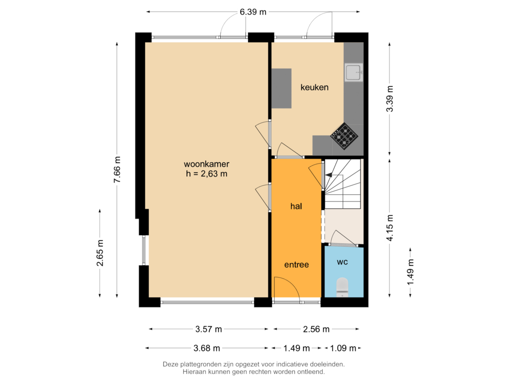 View floorplan of Begane Grond of Robbenstraat 10