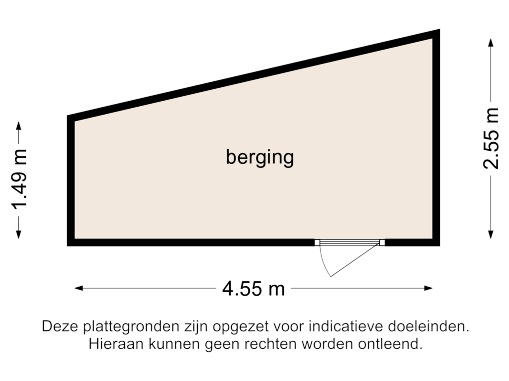 View floorplan of Berging of Robbenstraat 10