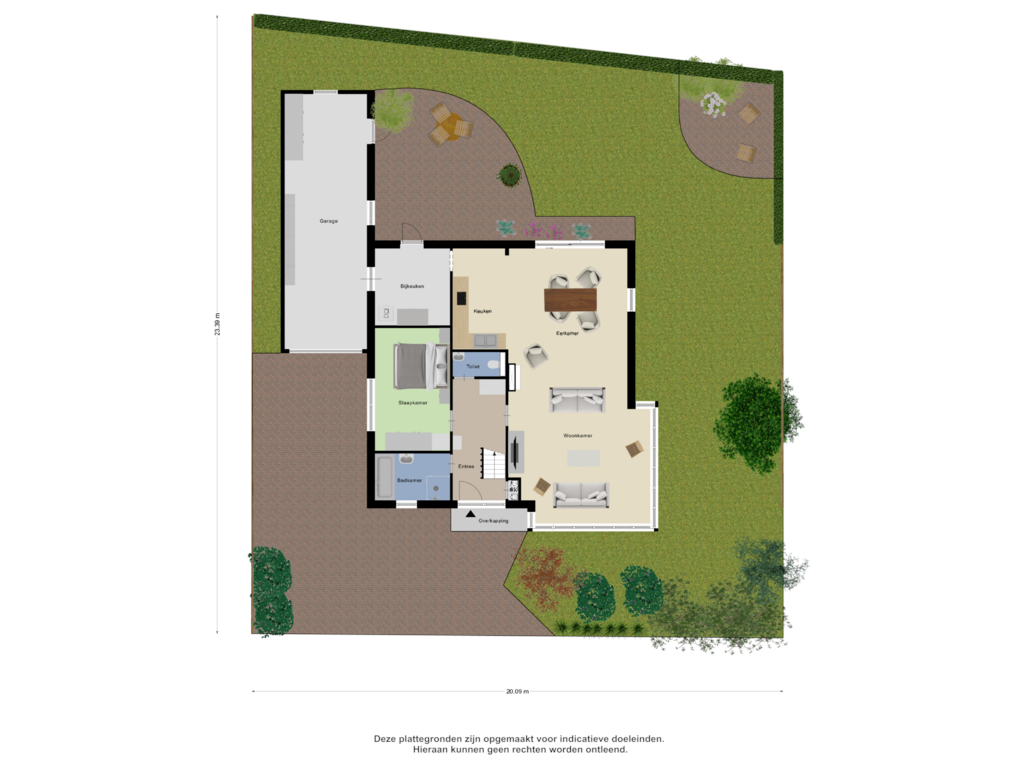 View floorplan of Begane Grond-Tuin of Boukemahof 15