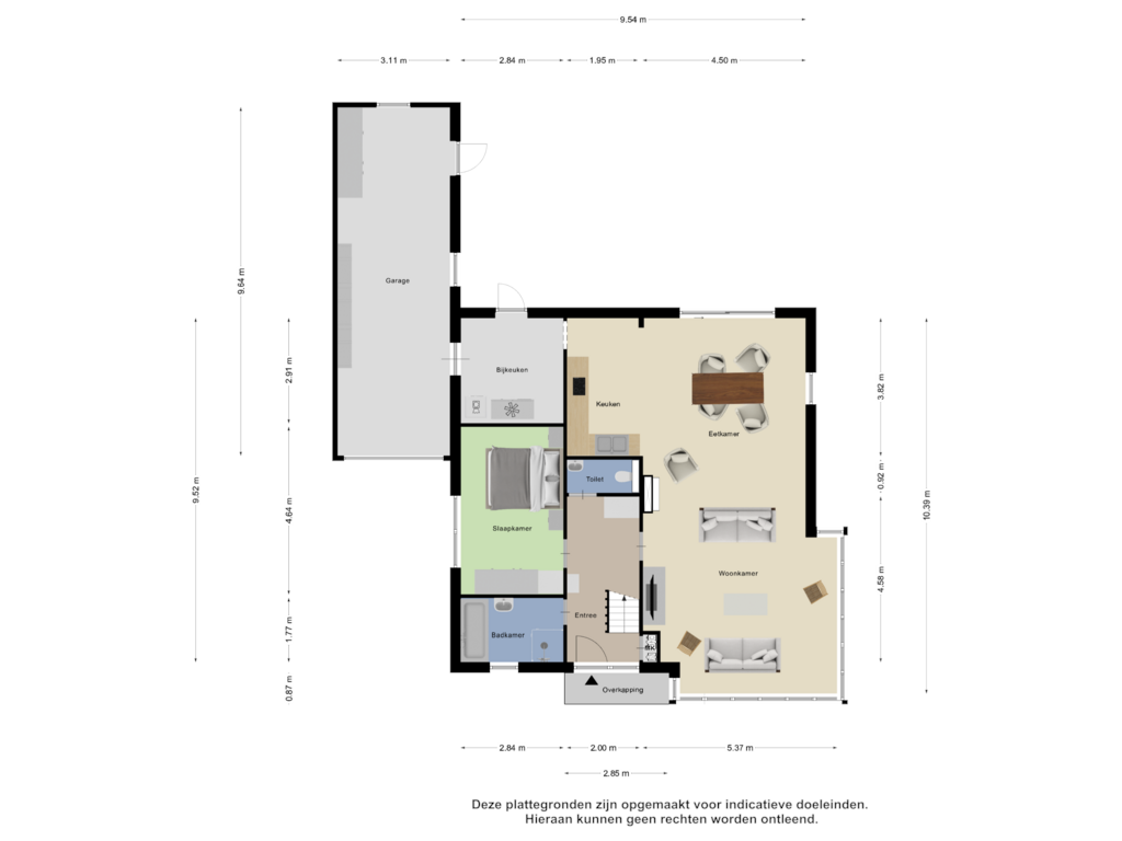 View floorplan of Begane Grond of Boukemahof 15