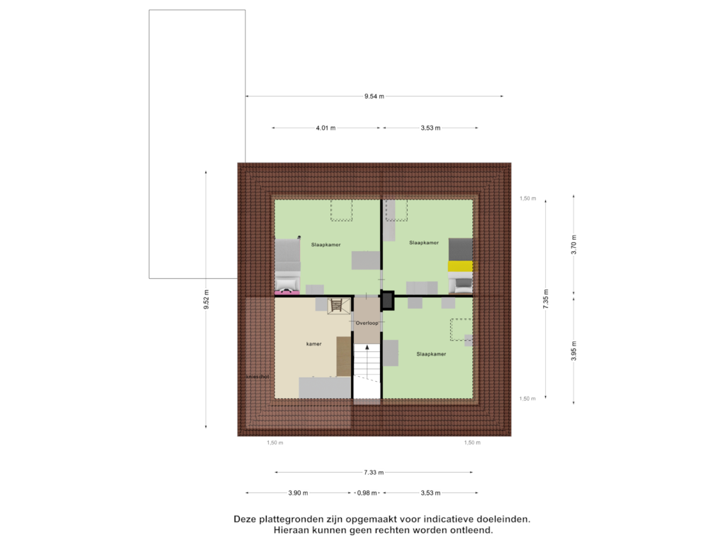 View floorplan of Eerste Verdieping of Boukemahof 15