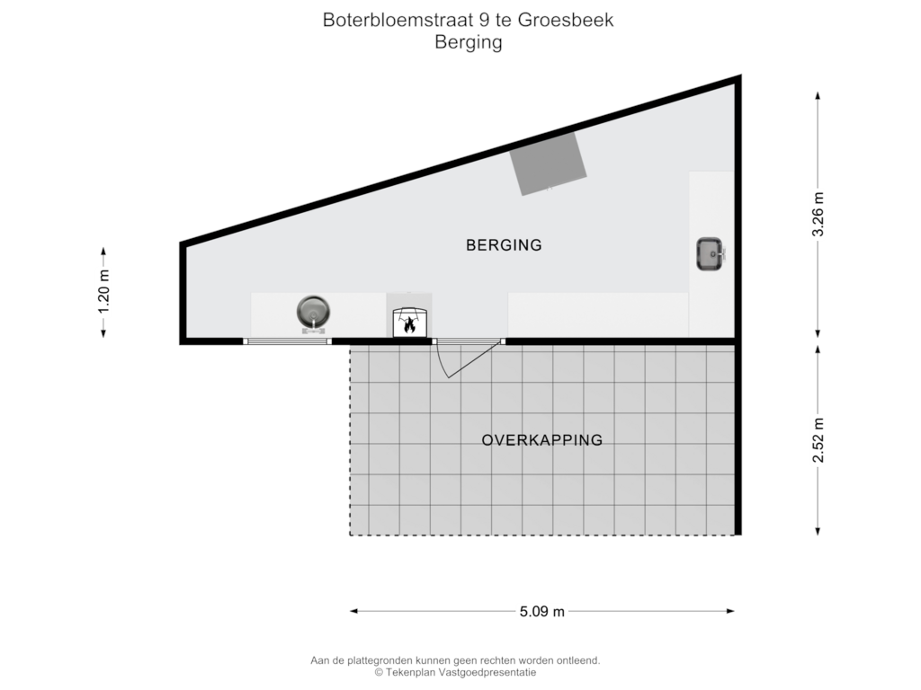 Bekijk plattegrond van Berging van Boterbloemstraat 9