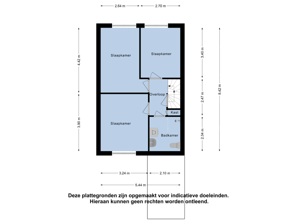 Bekijk plattegrond van Eerste Verdieping van Fonteinkruid 9