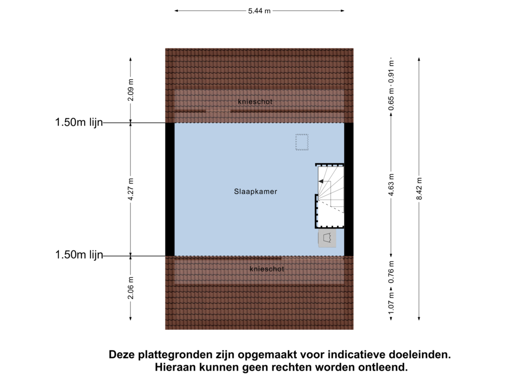 Bekijk plattegrond van Zolder van Fonteinkruid 9