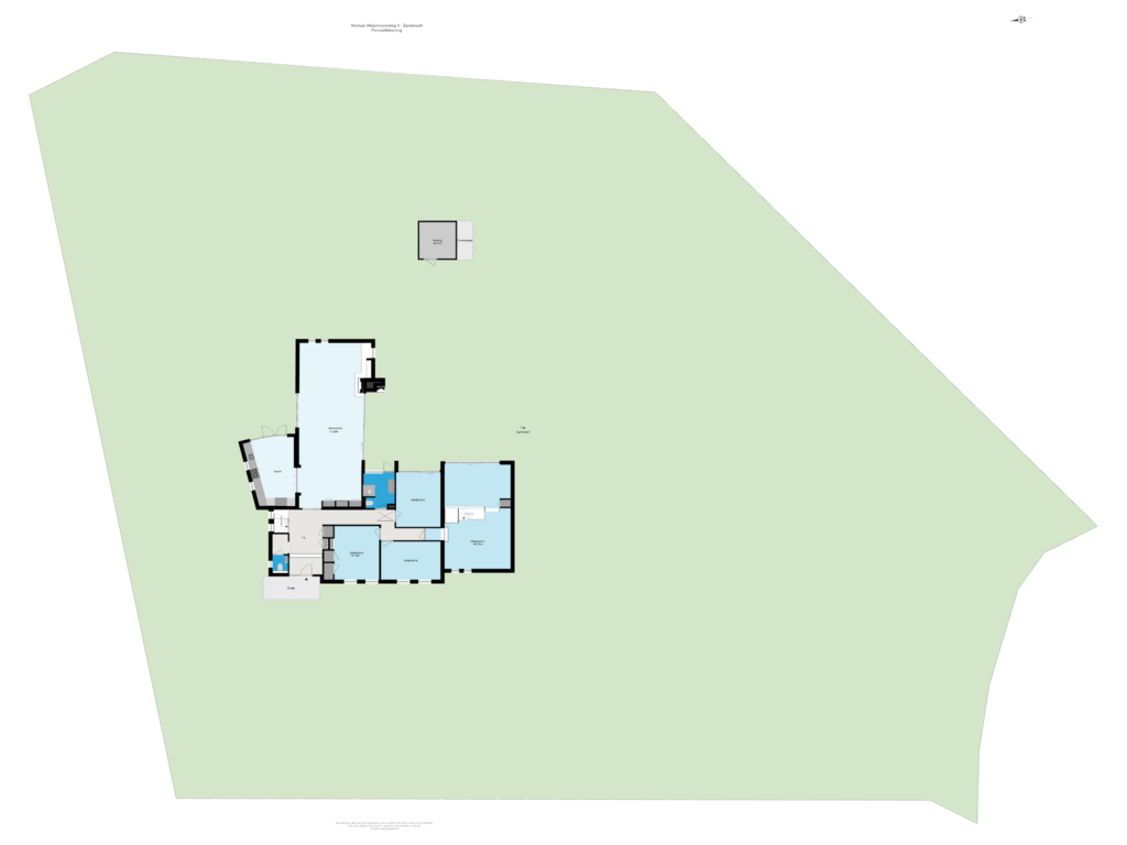 Bekijk plattegrond van Perceeltekening van Herman Heijermansweg 4