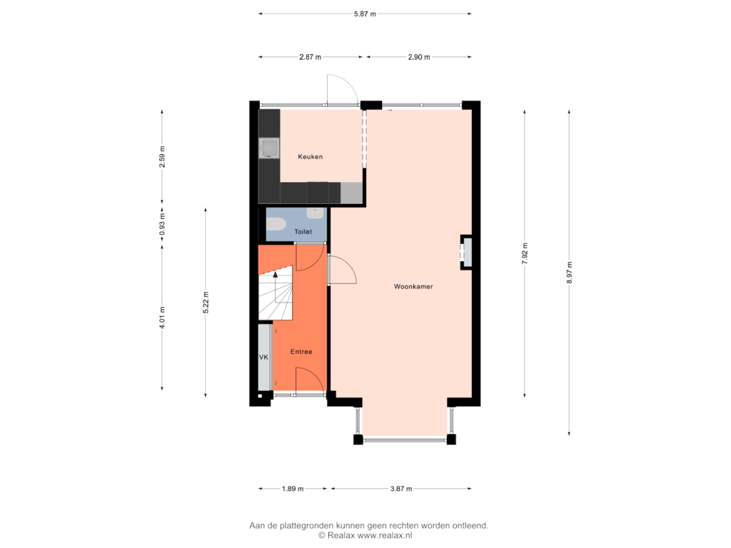 Bekijk plattegrond van Begane grond van Kerkstraat 65