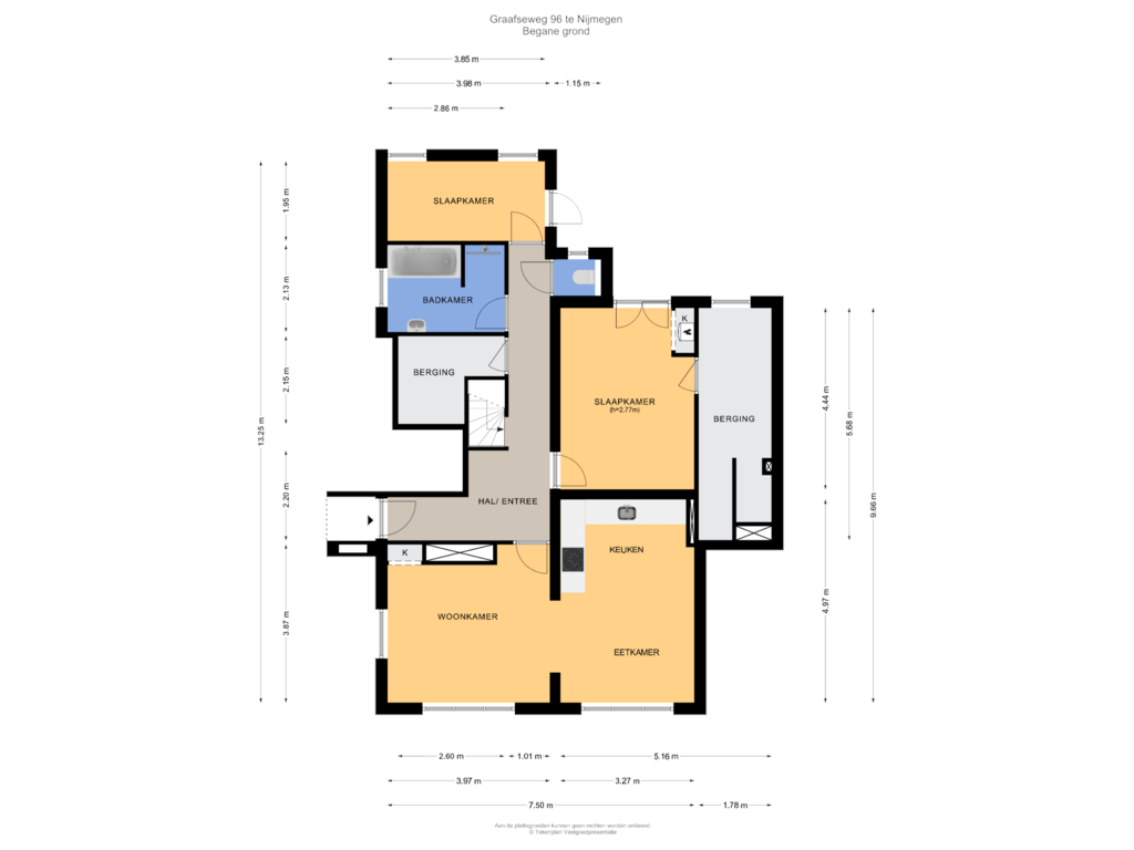 Bekijk plattegrond van Begane grond van Graafseweg 96