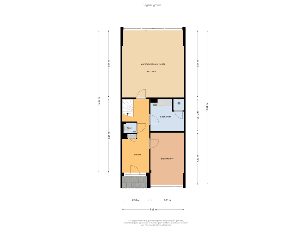 Bekijk plattegrond van Begane grond van Roosmarijnhof 13