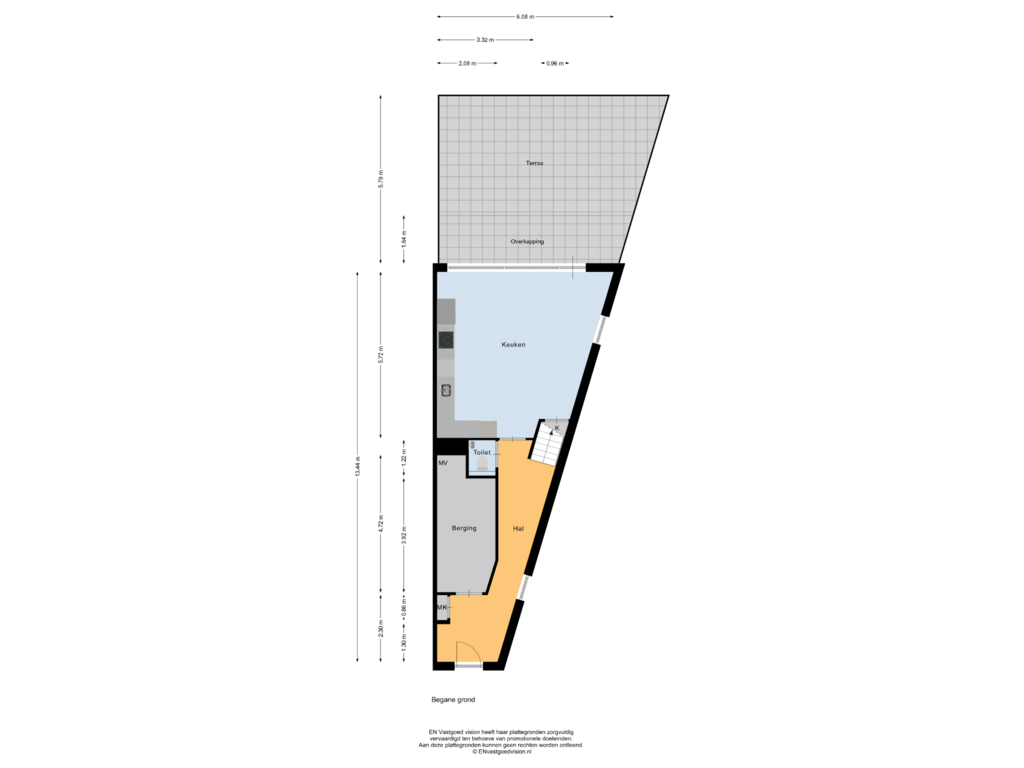 Bekijk plattegrond van Begane grond van Renoirstraat 162