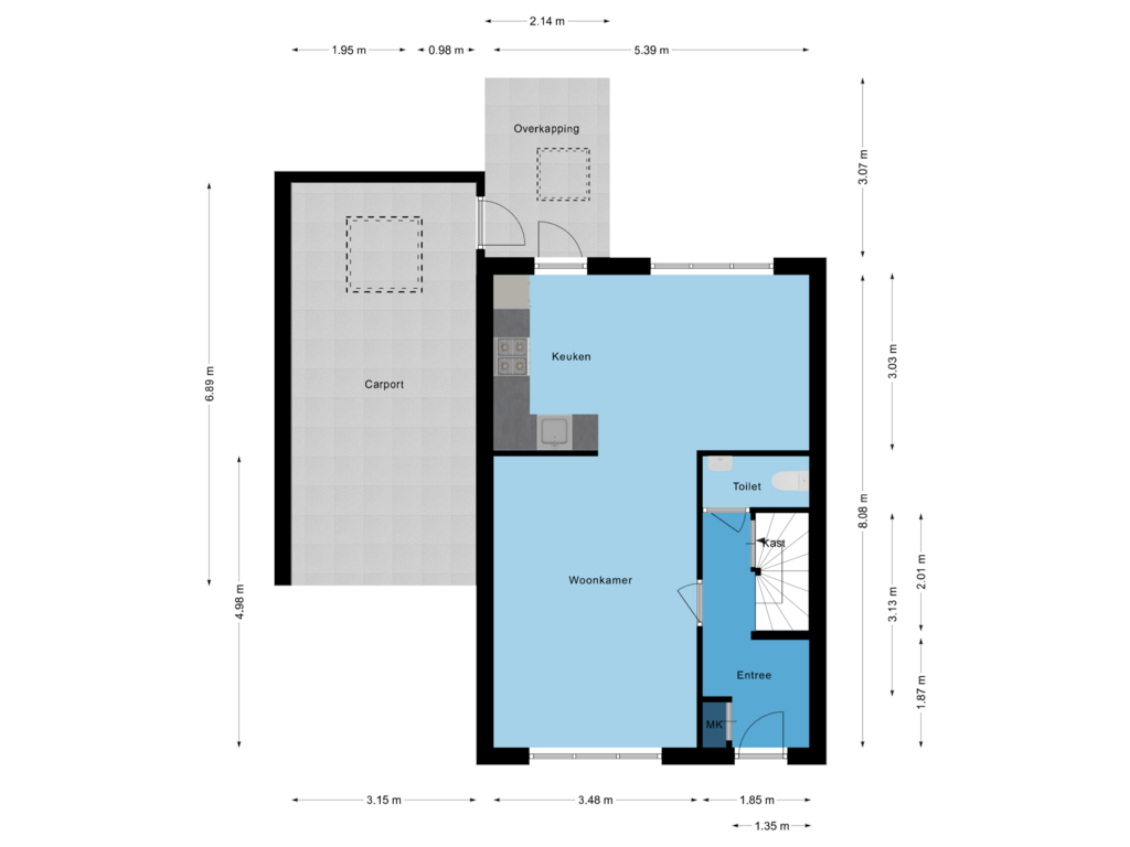 Bekijk plattegrond van Begane grond van Landjuweel 9