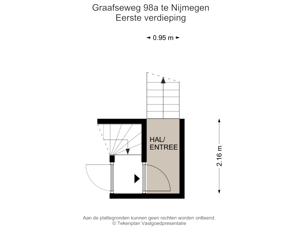 Bekijk plattegrond van Eerste verdieping van Graafseweg 98-A